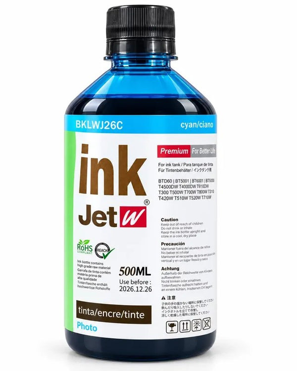 Tinta para Impressora Ink Jetw 500ml Ciano