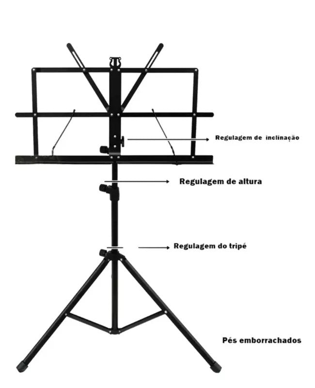 Estante de Partitura Dolphin Telescópica