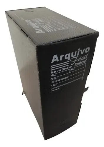 Kit 10 Caixas Arquivo Morto Polipropileno Arquivo Fácil