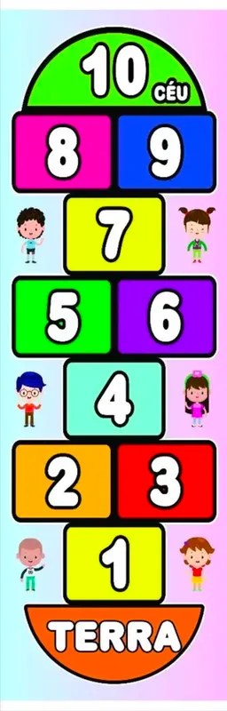 Jogo Amarelinha Infantil em Lona