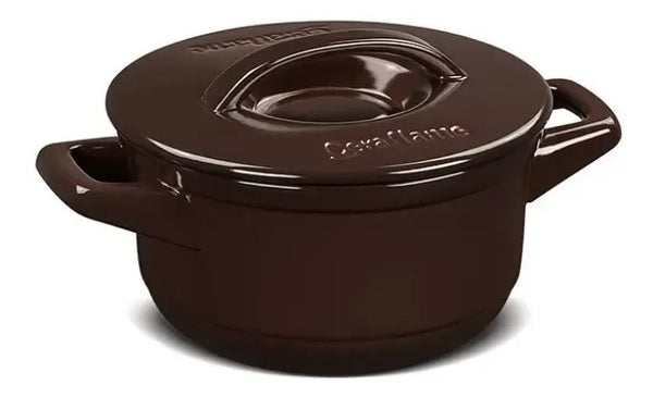 Caçarola Ceraflame Duo+ 16cm 1,1L Chocolate