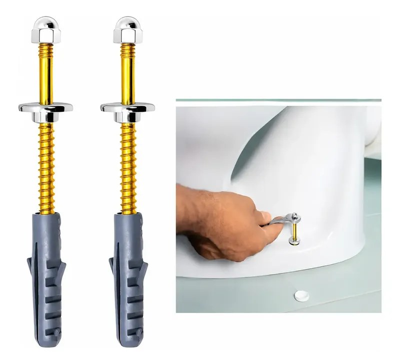 Kit Parafuso para Vaso Sanitário Fertak 12x90mm