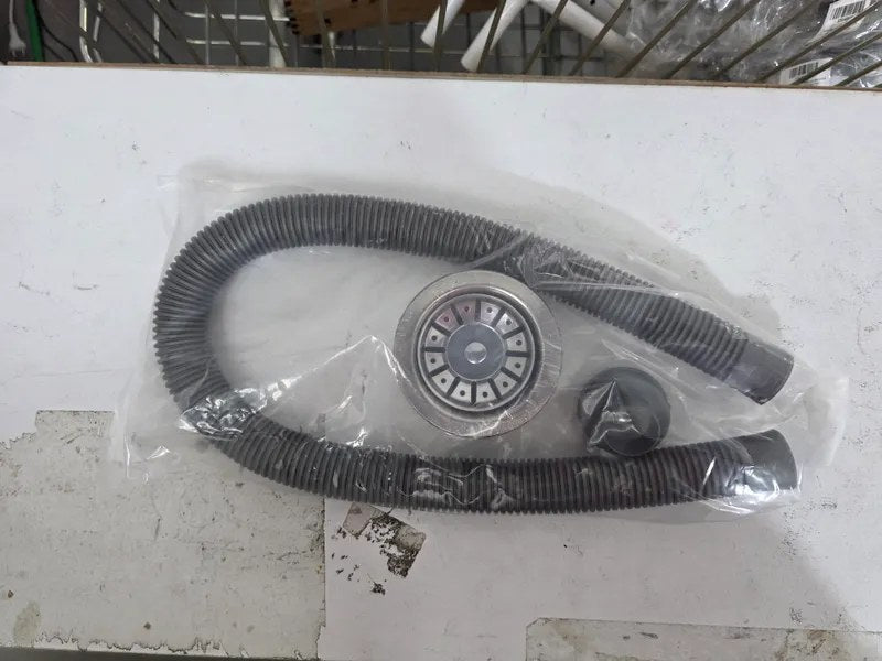 Sifão Sanfonado com Válvula de Inox para Pia de Cozinha 3 1/2