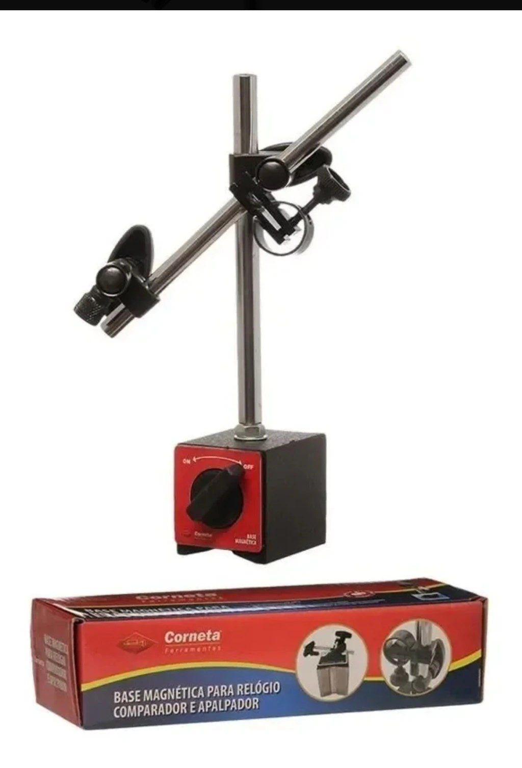 Base Magnética Articulada para Relógio Comparador 60kg