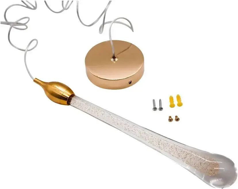 Lustre Pendente Gota LED Branco Quente