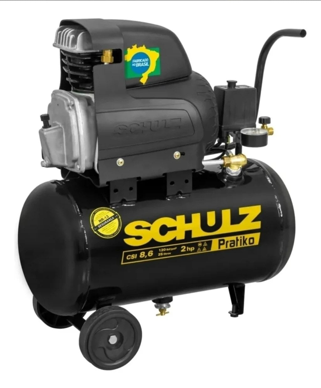 Motocompressor Schulz Pratiko CSI 8,6/25 25 Litros 2 HP 220V