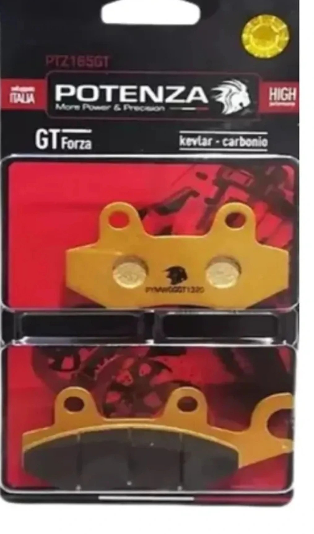 Pastilha de Freio Potenza PTZ165GT Fazer 250 até 2015 Dianteira