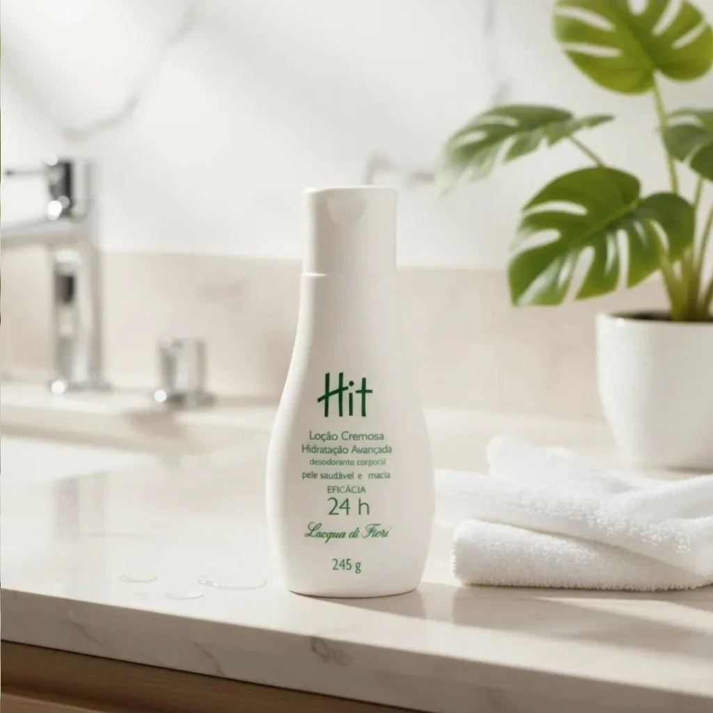 Hit Desodorante Hidratante Corporal Loção Cremosa L'acqua di Fiori 245g