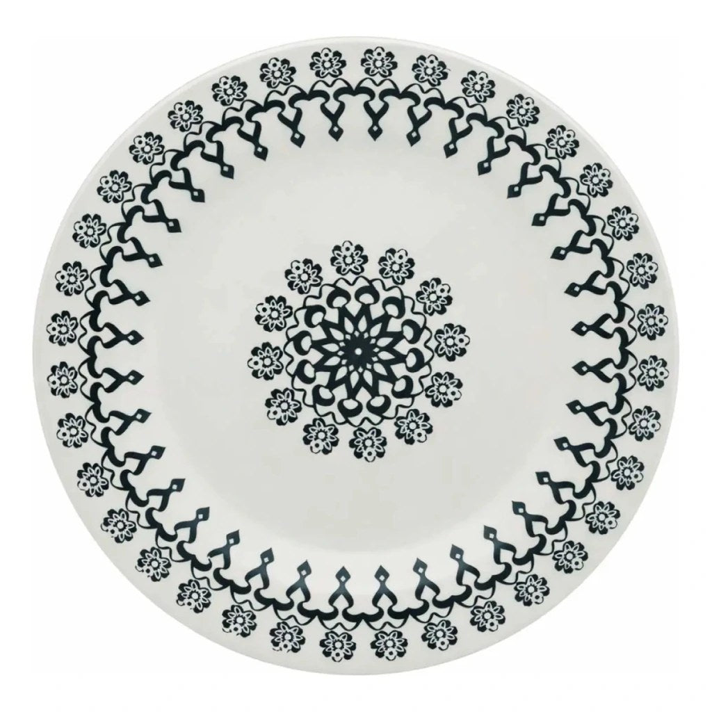 Prato Raso Biona Donna Folk Cerâmica 24cm
