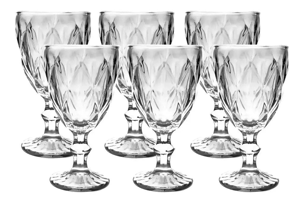 Jogo de Taças Diamond Empire Premium 330ml 6 Peças