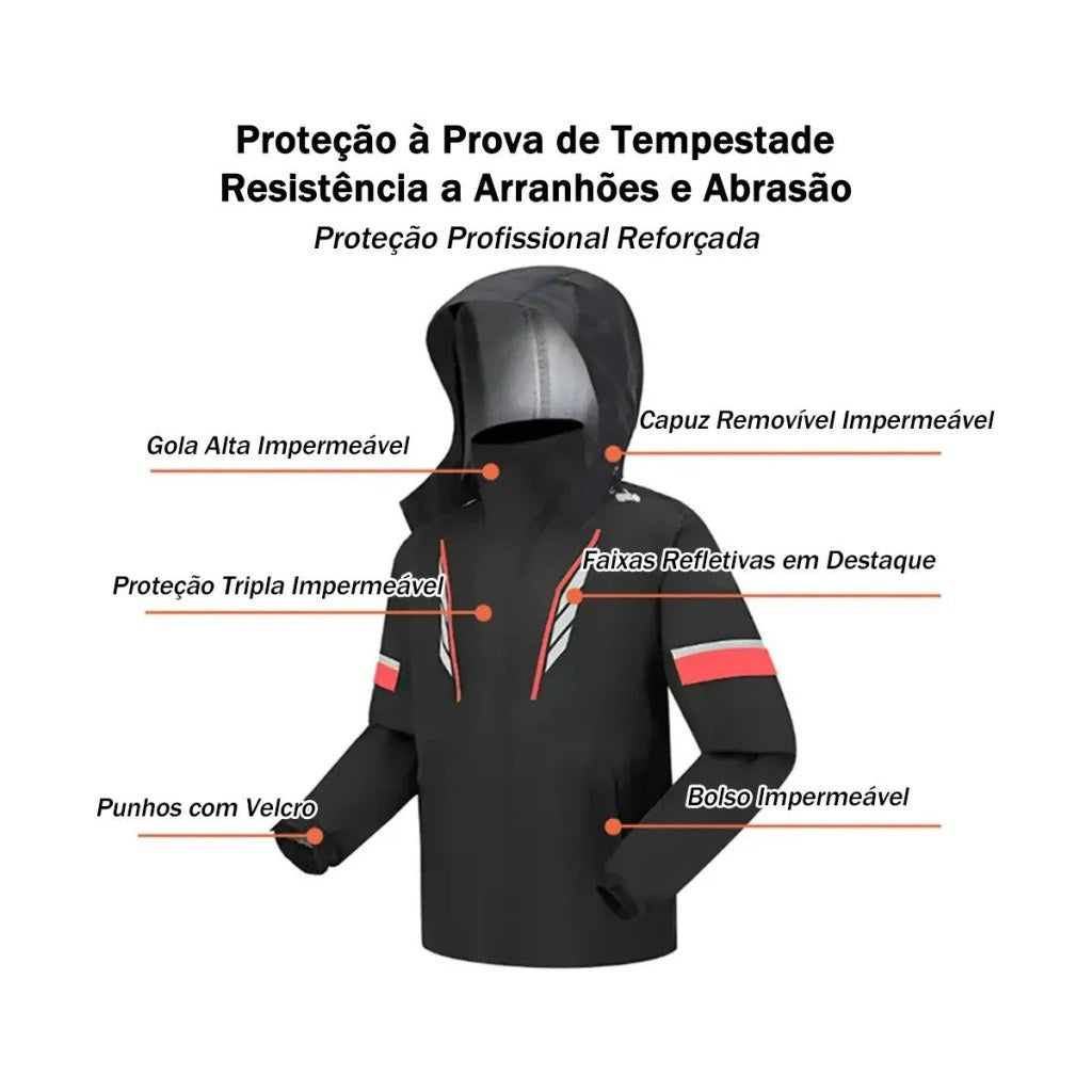 Capa de Chuva para Motociclismo Tam. XXG