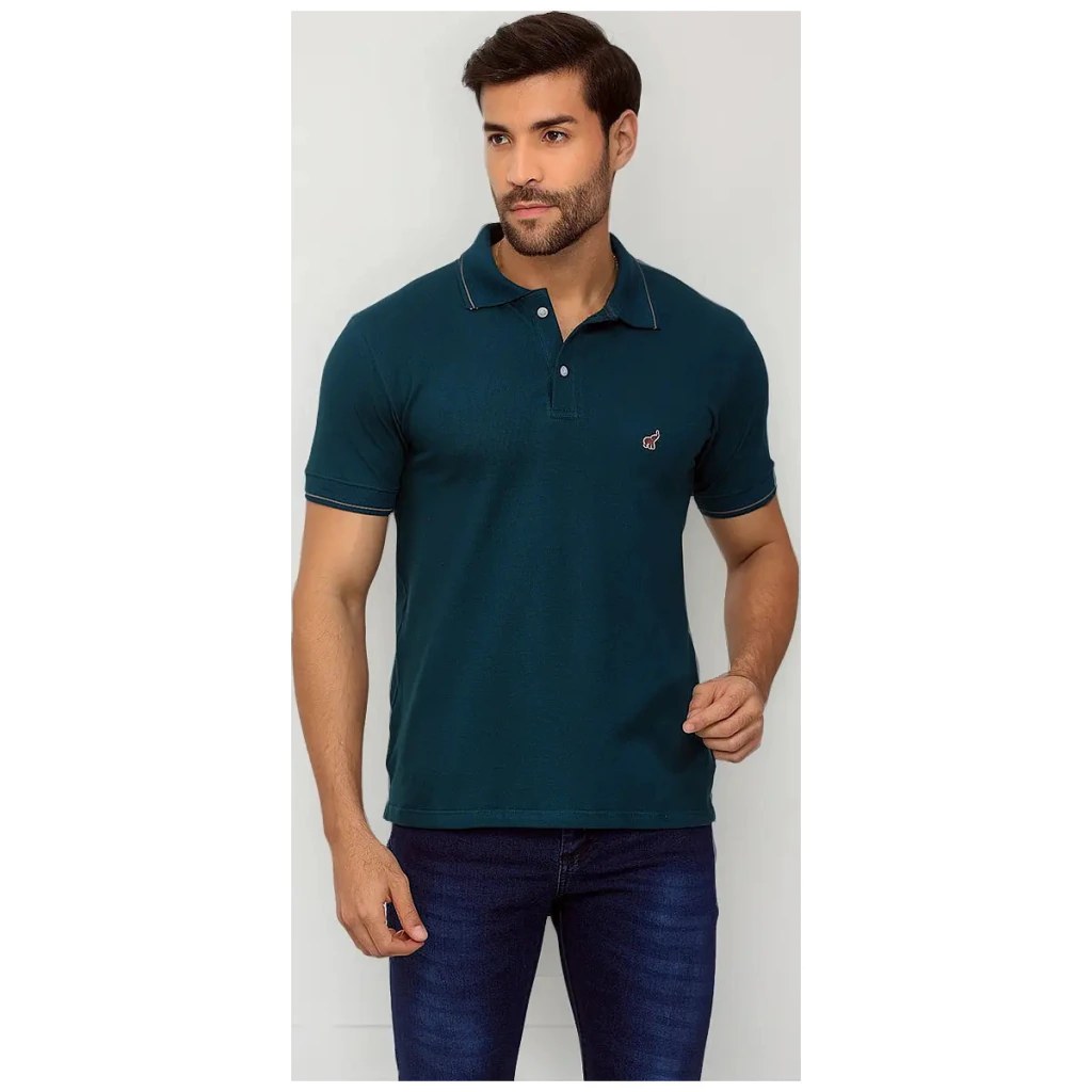 Camiseta Polo Masculina Piquet Bamborra Lisa Tam. P