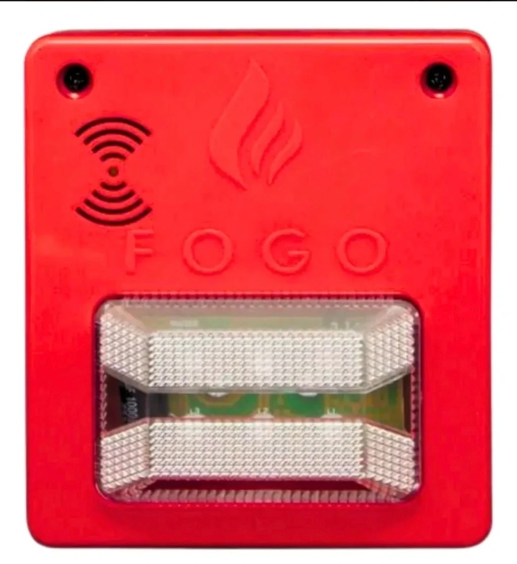 Sinalizador Audiovisual Sirene 90dB Alarme de Incêndio Segurimax