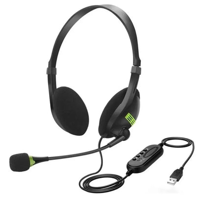 Headset Gamer USB com Microfone e Controle de Volume