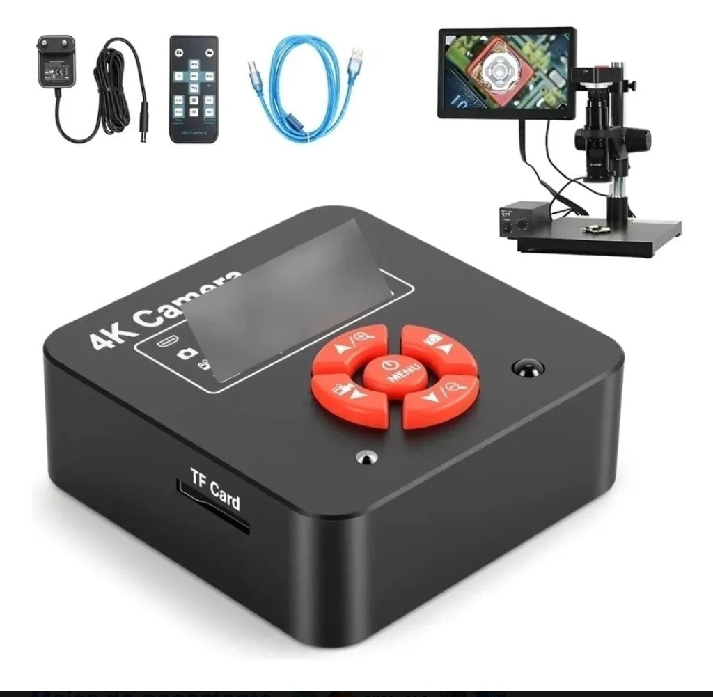 Microscópio Trinocular com Câmera USB 60MP 4K