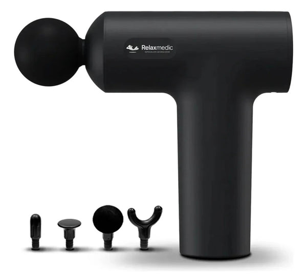 Pistola Massageadora Portátil 5 Velocidades Relaxmedic