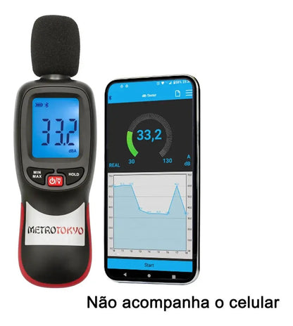 Decibelímetro Digital com Bluetooth