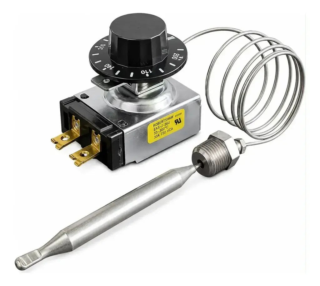 Termostato Robertshaw 30A 80 a 210°C com Bucha