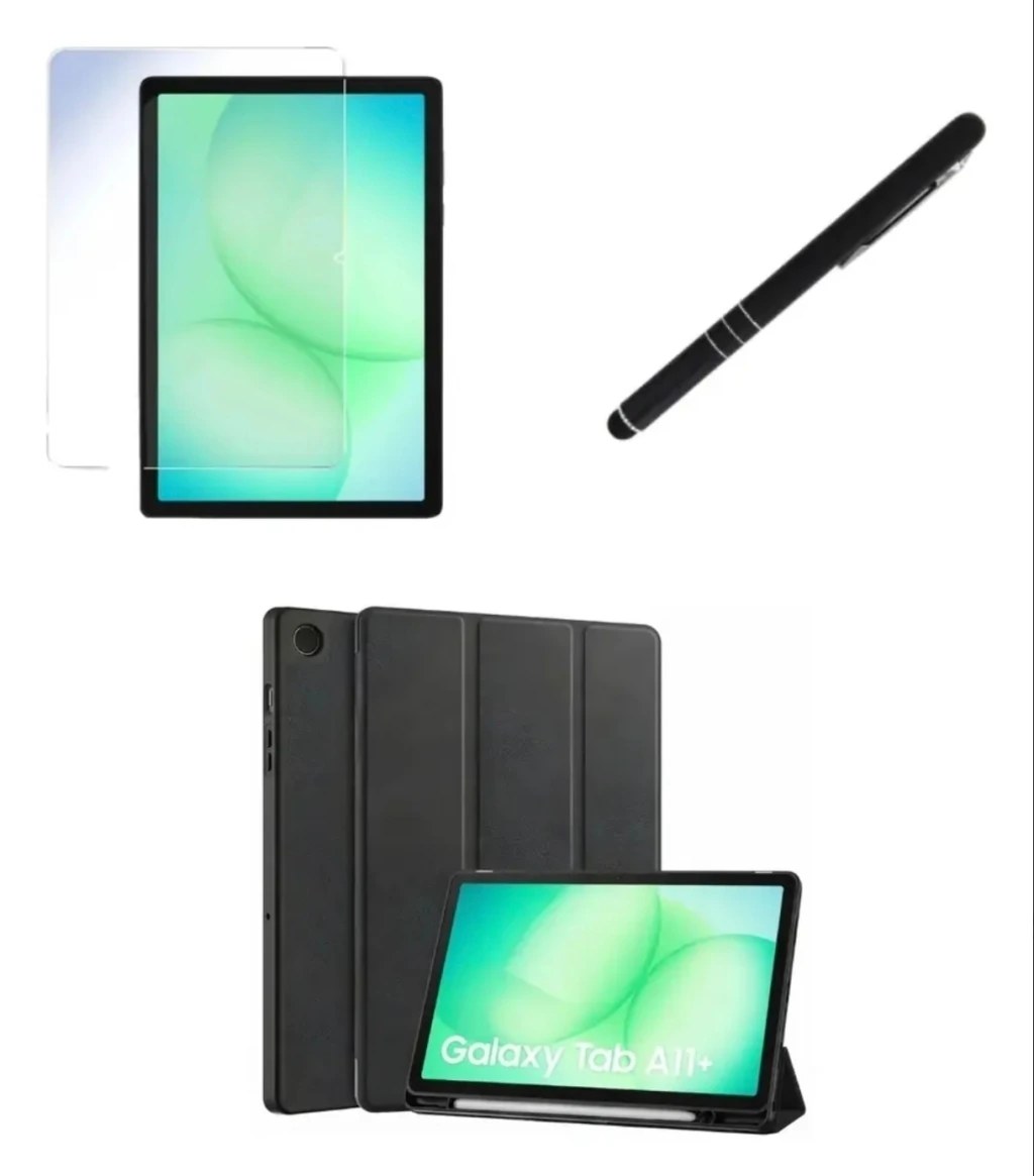 Kit Capa Smart Galaxy Tab A11+ com Película e Caneta