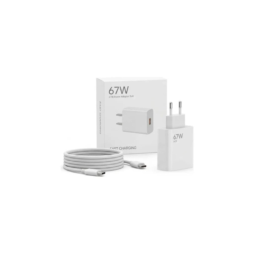 Carregador Turbo 67W USB-C Compatível com Xiaomi e Samsung (Segunda Linha)