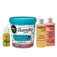 Kit Guanidina Salon Line Óleo de Argan Super 215g