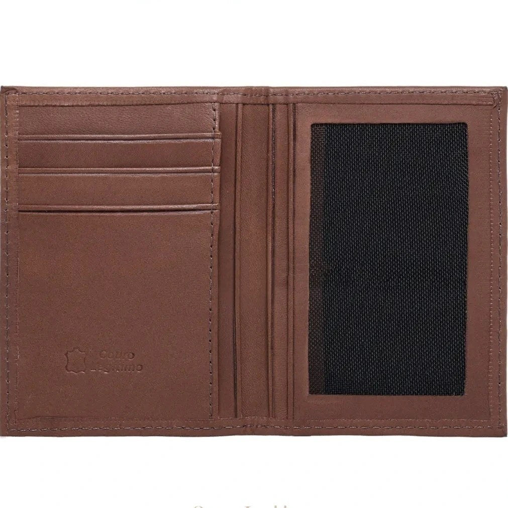 Carteira Masculina de Couro Porta Cartão Slim