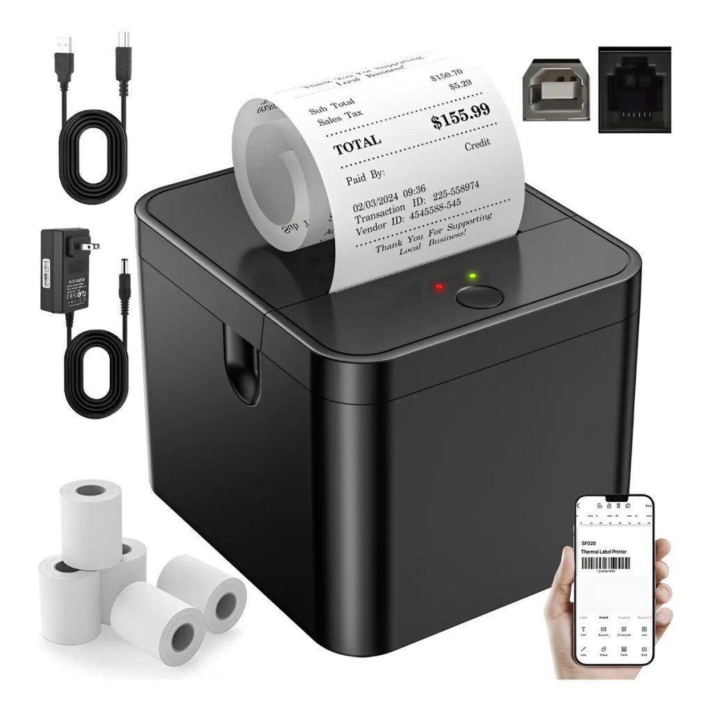Impressora Térmica de Recibos 58mm Bluetooth e USB