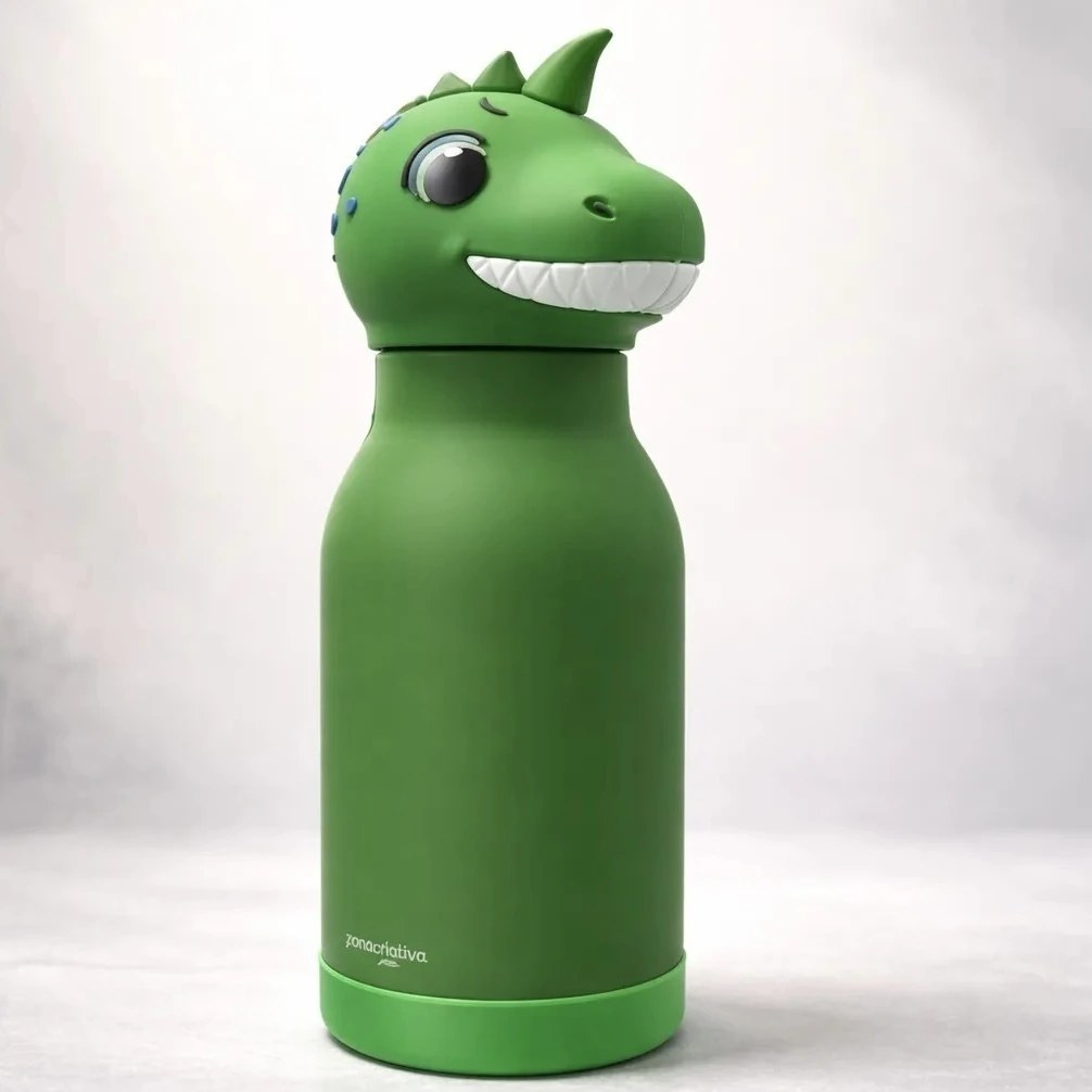 Garrafa Térmica Infantil Dinossauro Zona Criativa