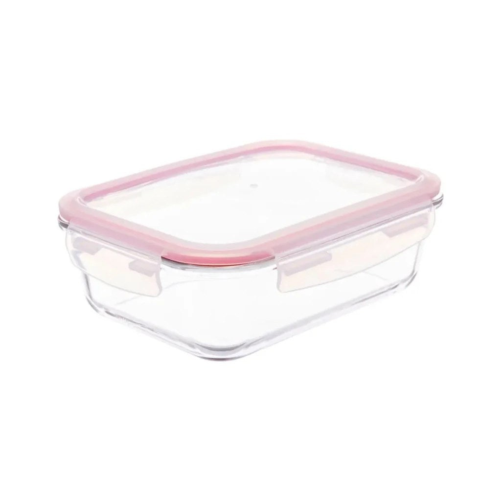 Pote Hermético de Vidro Retangular 640ml Nix Glass