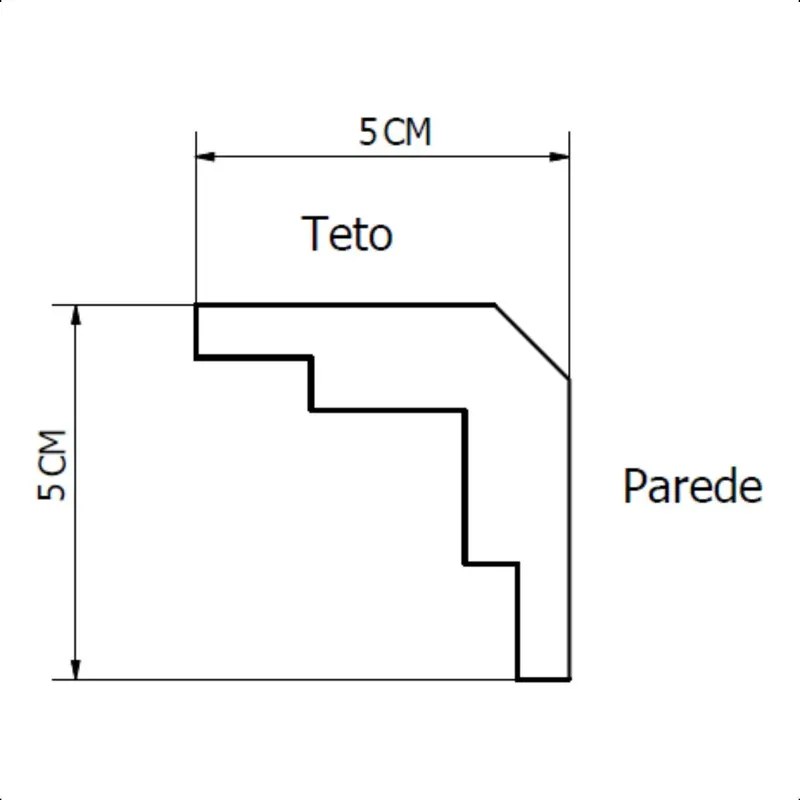 Kit Moldura de Isopor Roda-Teto Sanca 22m - foto 2