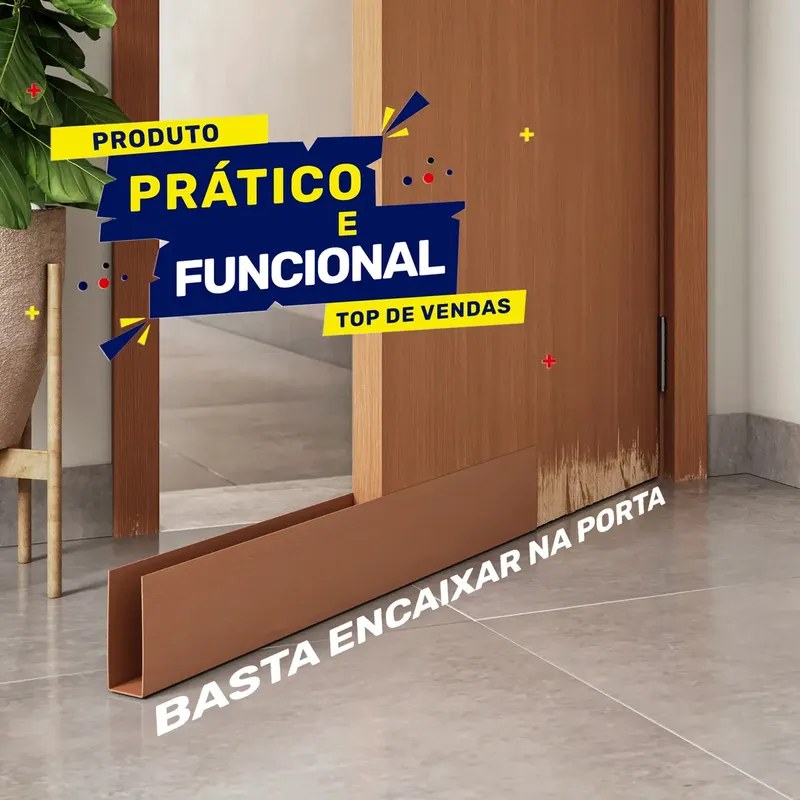 Protetor de Saia de Porta Facilit Mogno 60cm - foto 2
