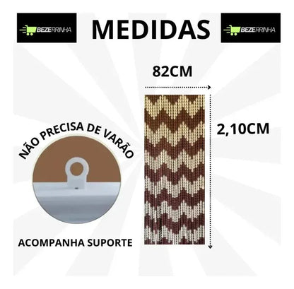Cortina de Plástico para Porta Italiana com Suporte - foto 2