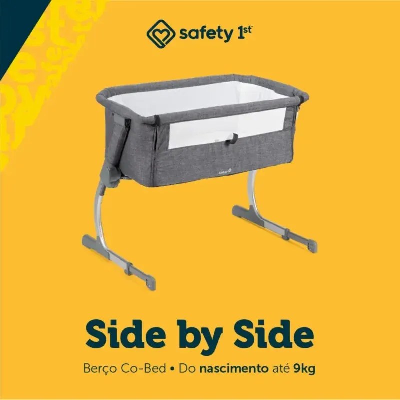 Berço Safety 1st Side by Side Cinza - foto 2