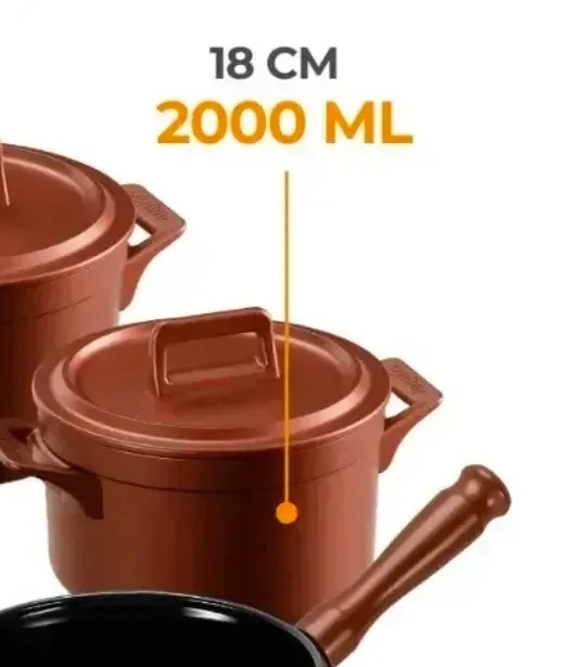 Panela Ceraflame Clear Bronze 18cm 1,5L - foto 2