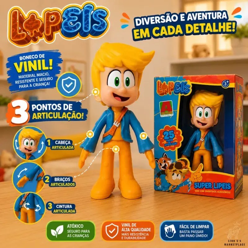 Boneco Lopers Vinil Youtuber Gamer 25cm - foto 2