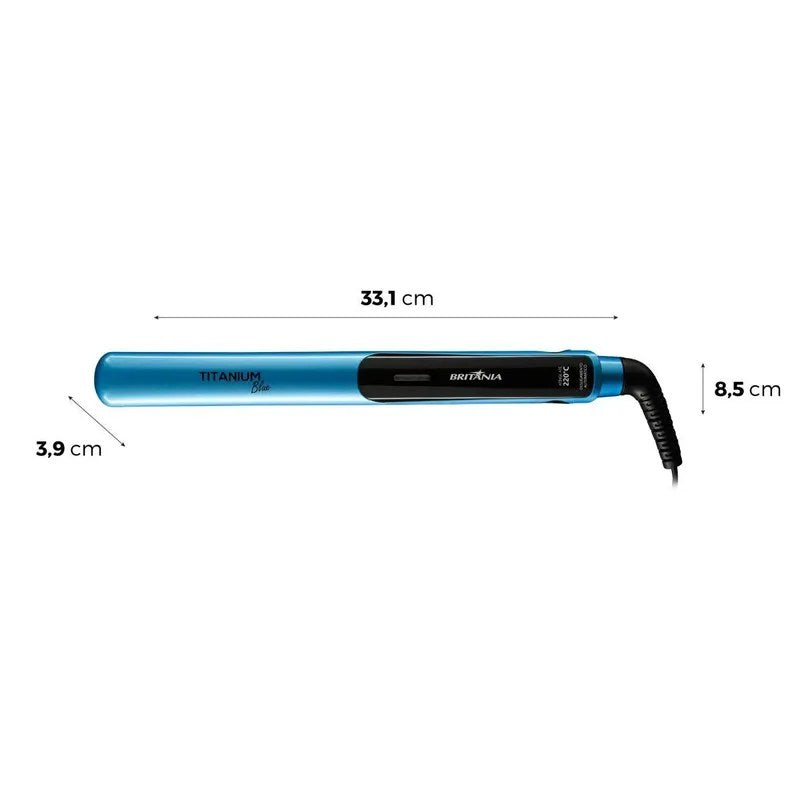 Prancha Britânia Titanium Blue Bivolt - foto 2