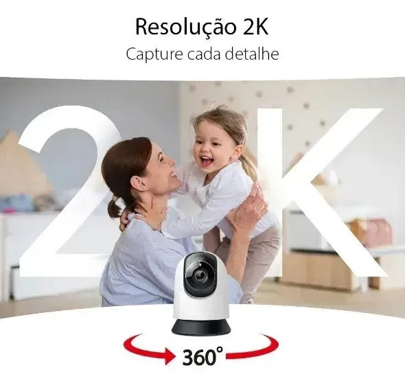 Câmera de Segurança Wi-Fi Mercusys MC210 2K 360° - foto 2