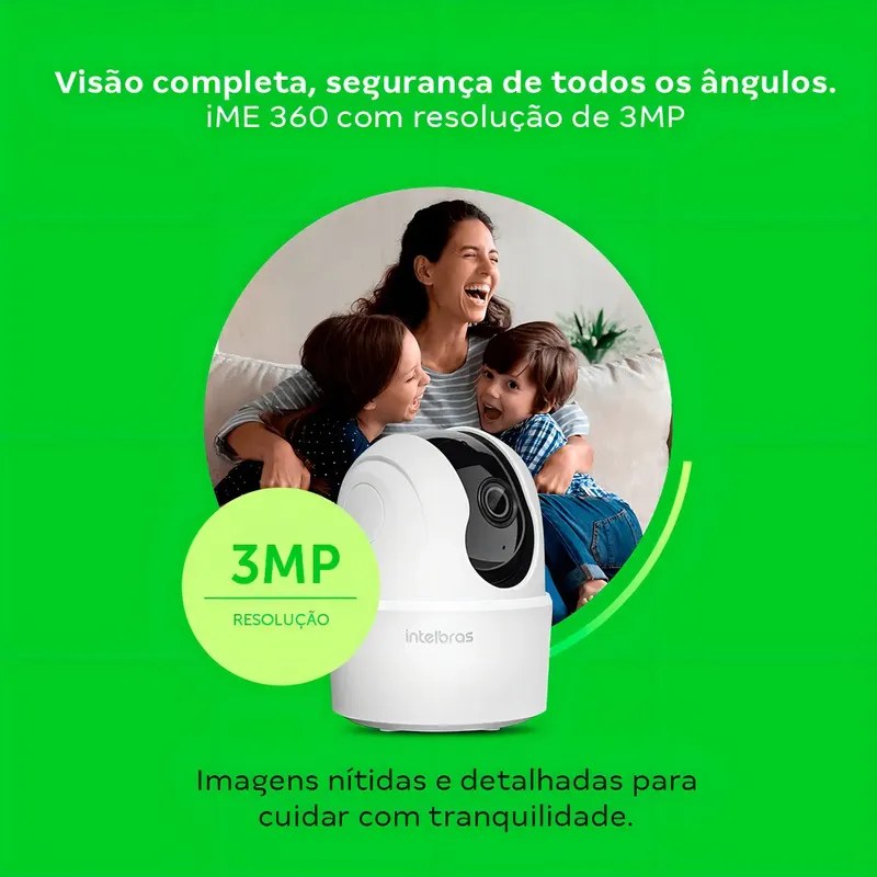 Câmera Inteligente Intelbras iM3 360 Wi-Fi 3MP - foto 2