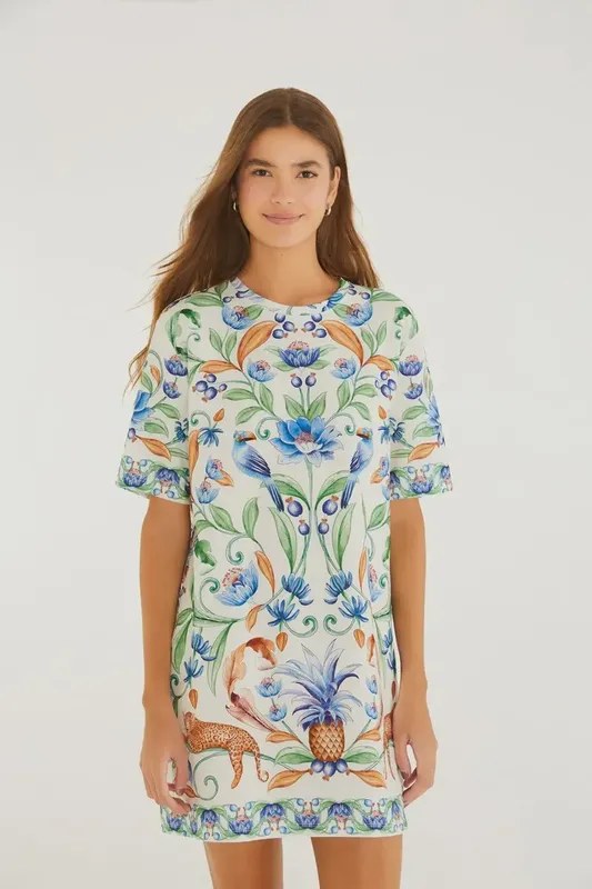 Vestido T-Shirt Farm Elsa Tam P - foto 2