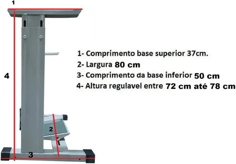 Pé de Ferro para Mesa de Máquina de Costura Fechadeira - foto 2