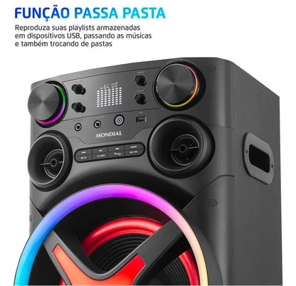 Caixa de Som Mondial TM-1200 Bluetooth 1200W RMS Bivolt - foto 2