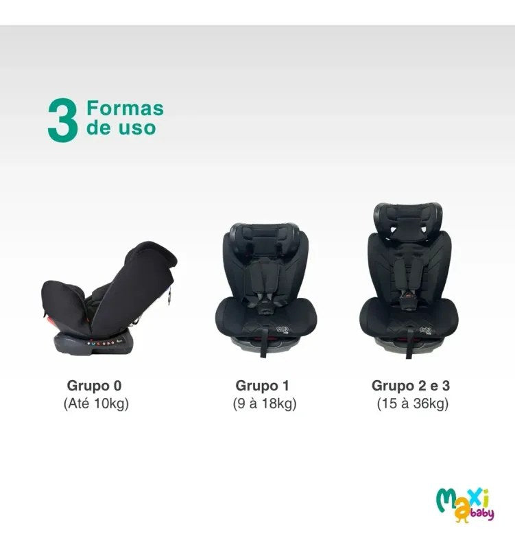 Cadeira de Carro Infantil Maxi Baby Elite 4 em 1 0 a 36kg - foto 2