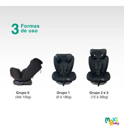 Cadeira de Carro Infantil Maxi Baby Elite 4 em 1 0 a 36kg - foto 2