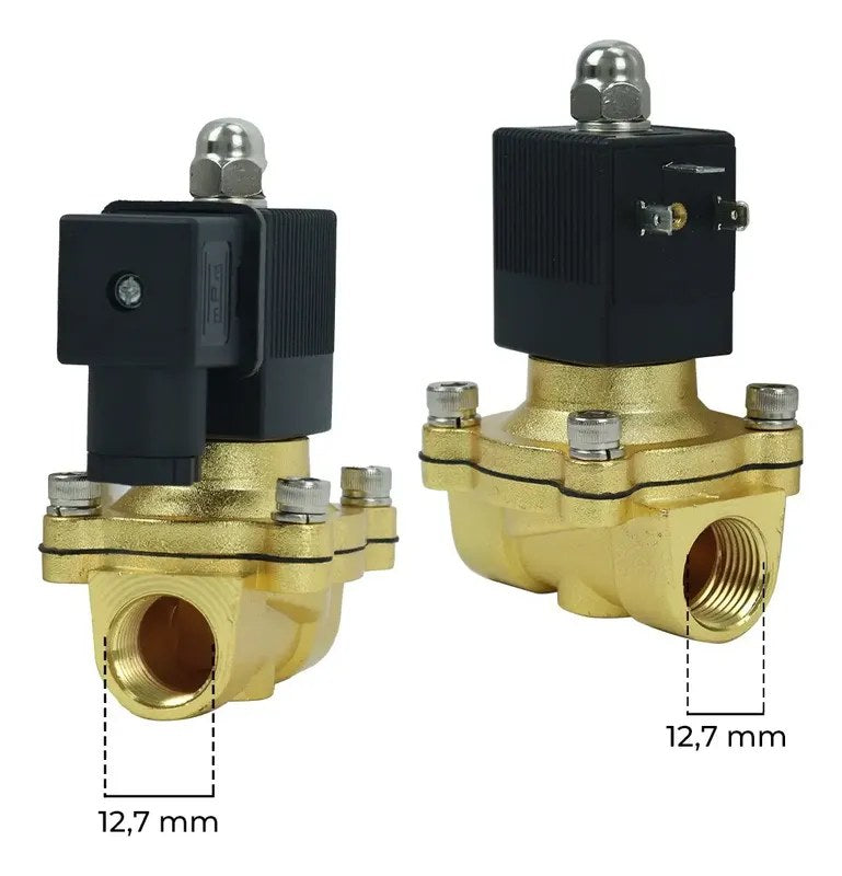 Válvula Solenoide para Buzina Marítima 1/2" 12V/24V - foto 2