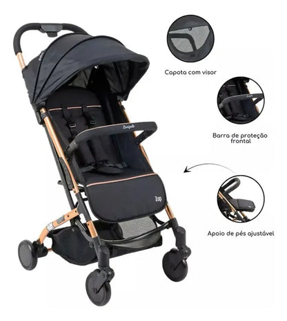 Carrinho de Bebê Burigotto Zap Compacto Dobrável - foto 2