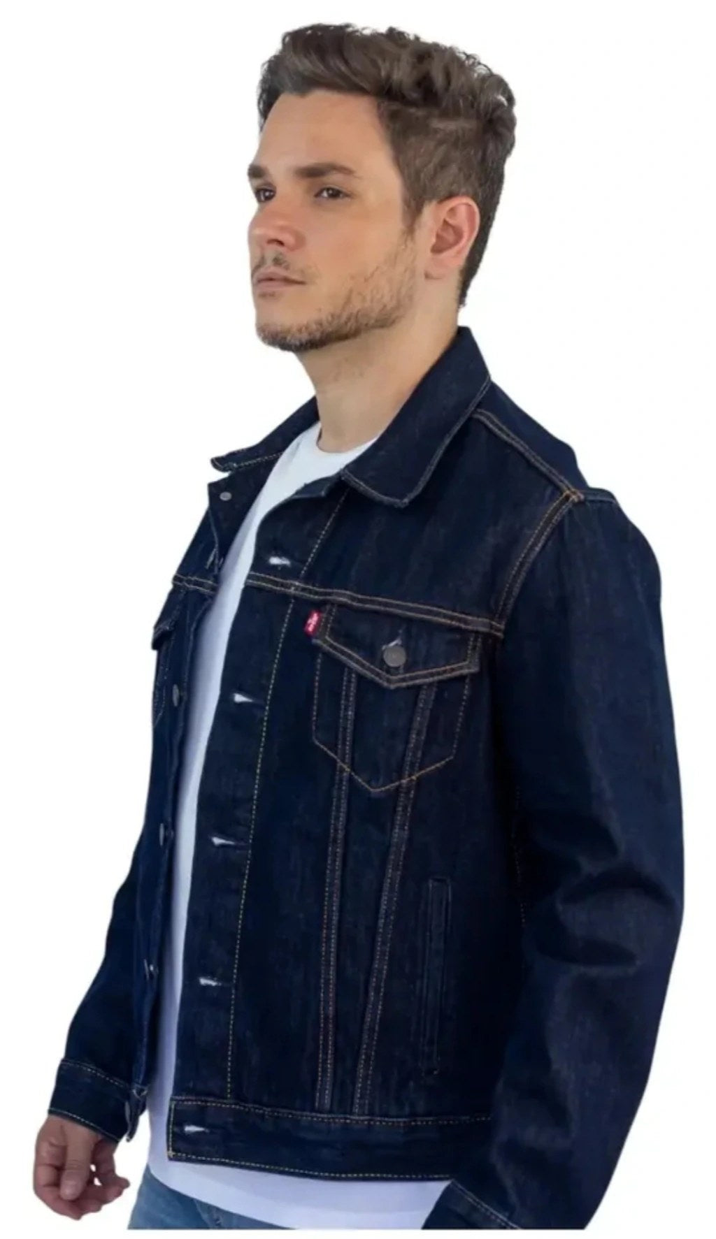 Jaqueta Jeans Levi's Masculina Trucker Tam. P - foto 2