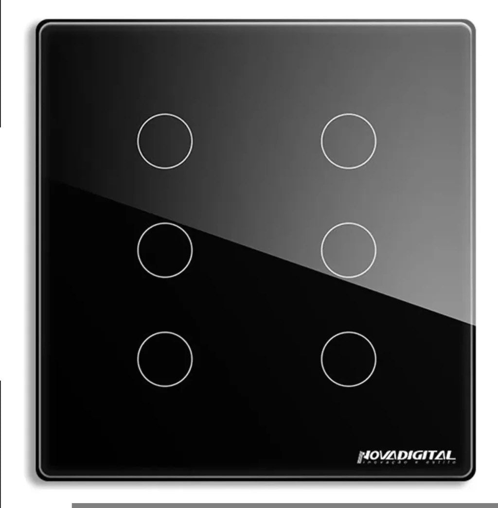Interruptor Inteligente Wi-Fi Novadigital 6 Teclas 4x4 - foto 2