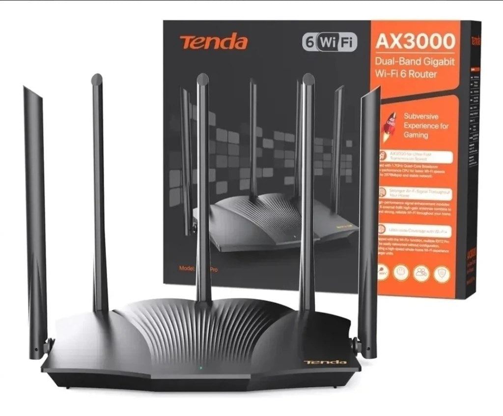 Roteador Wi-Fi Tenda RX12 Pro V2.0 AX3000 Wi-Fi 6 Dual Banda - foto 2