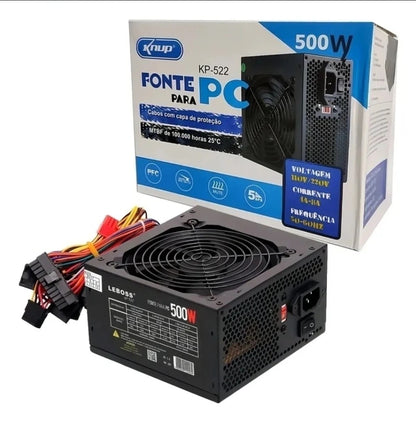 Fonte de Alimentação para PC Knup KP-522 500W - foto 2