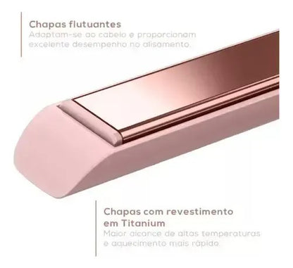 Prancha de Cabelo Britânia BPR04 Viih Tube Bivolt Rosa - foto 3